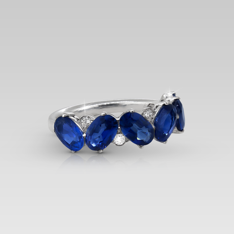 Cintillo Ovals de Zafiros