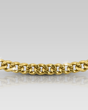 Cadena con tejido cubano plana