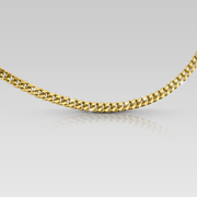 Cadena con tejido cubano plana