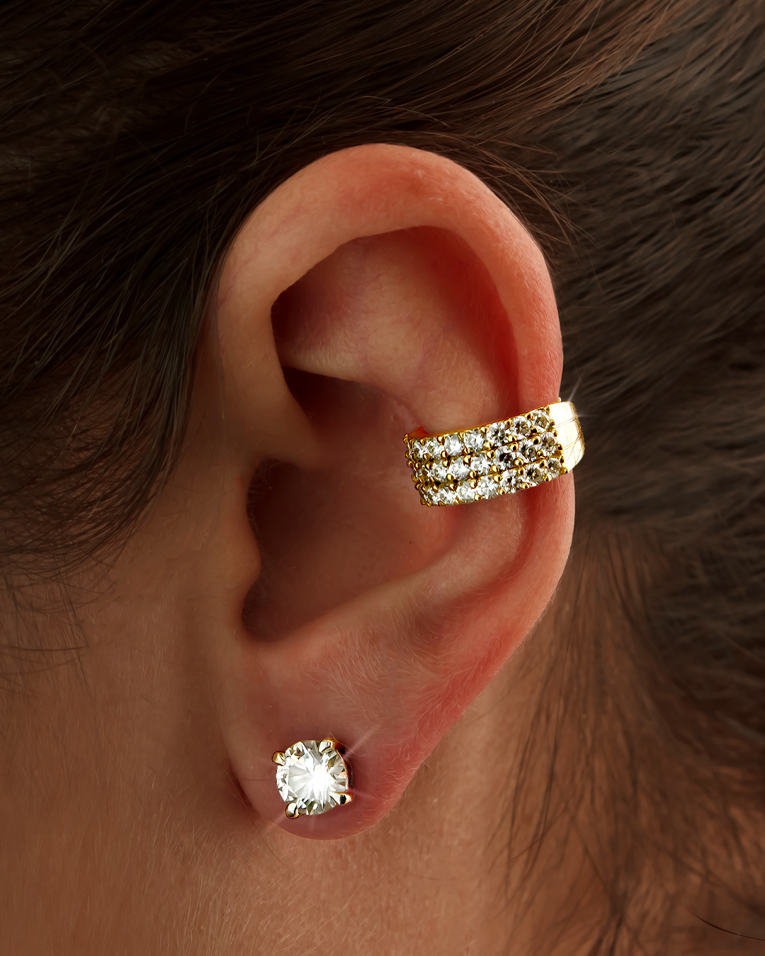 Zarcillo Cuff 3 lineas