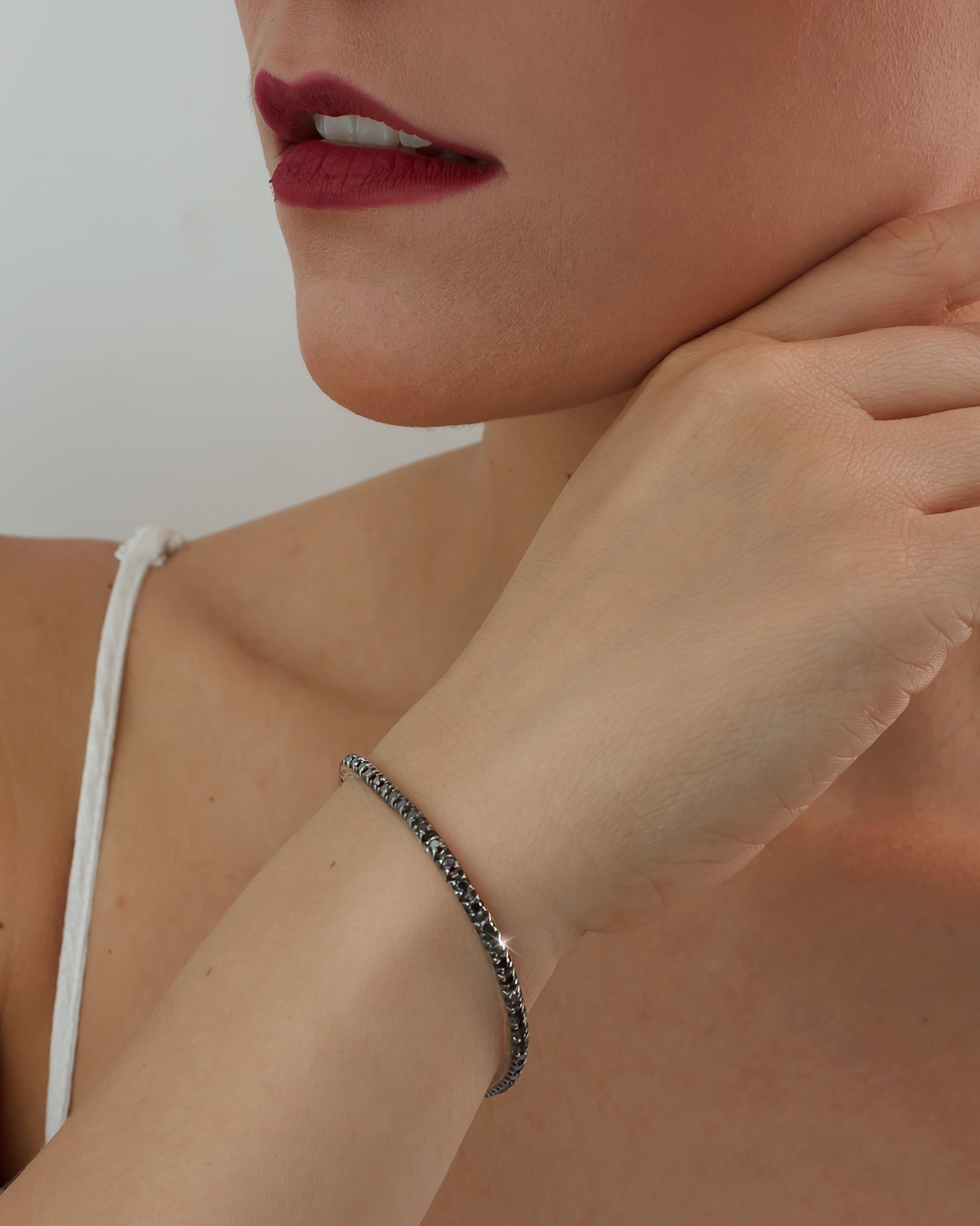 Pulsera Riviere Diamante negro