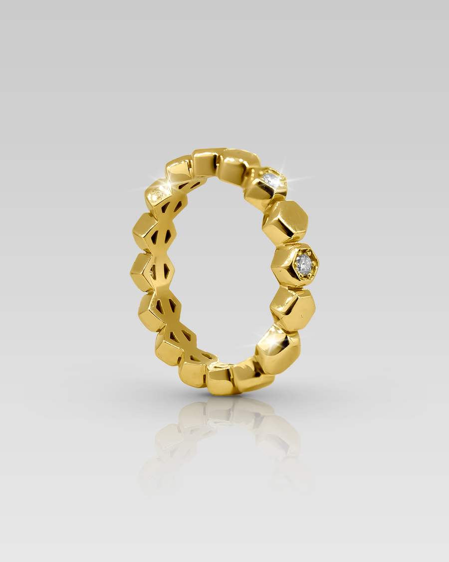 Anillo Banda Hexa