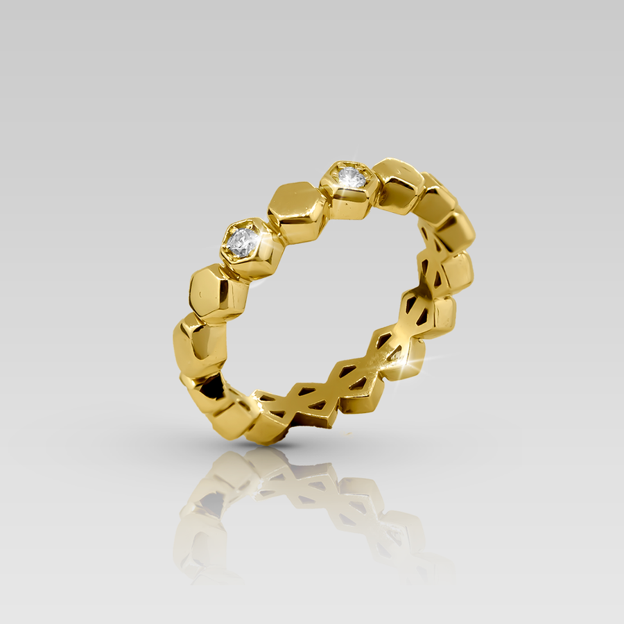 Anillo Banda Hexa
