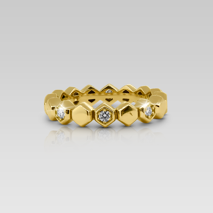 Anillo Banda Hexa