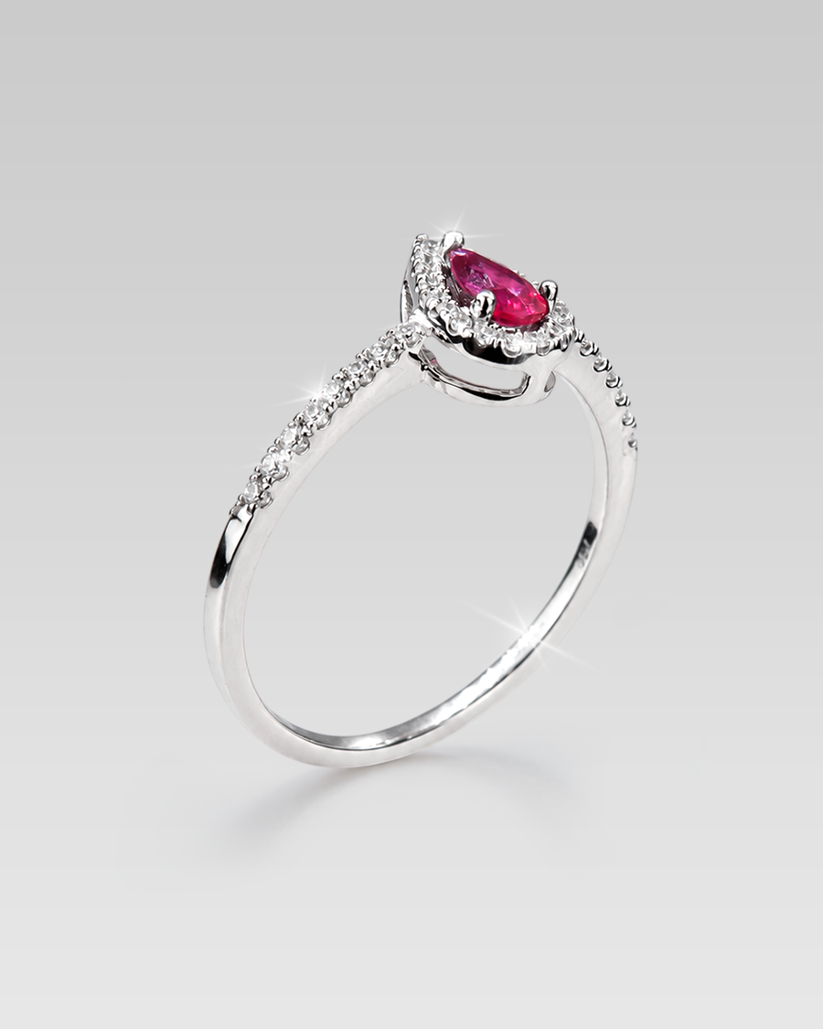 Anillo de Compromiso Heat Rubino