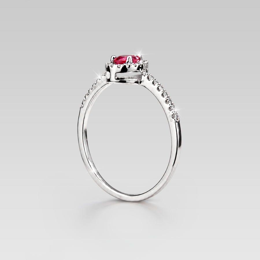 Anillo de Compromiso Heat Rubino