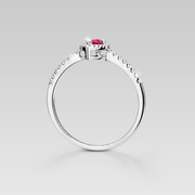 Anillo de Compromiso Heat Rubino