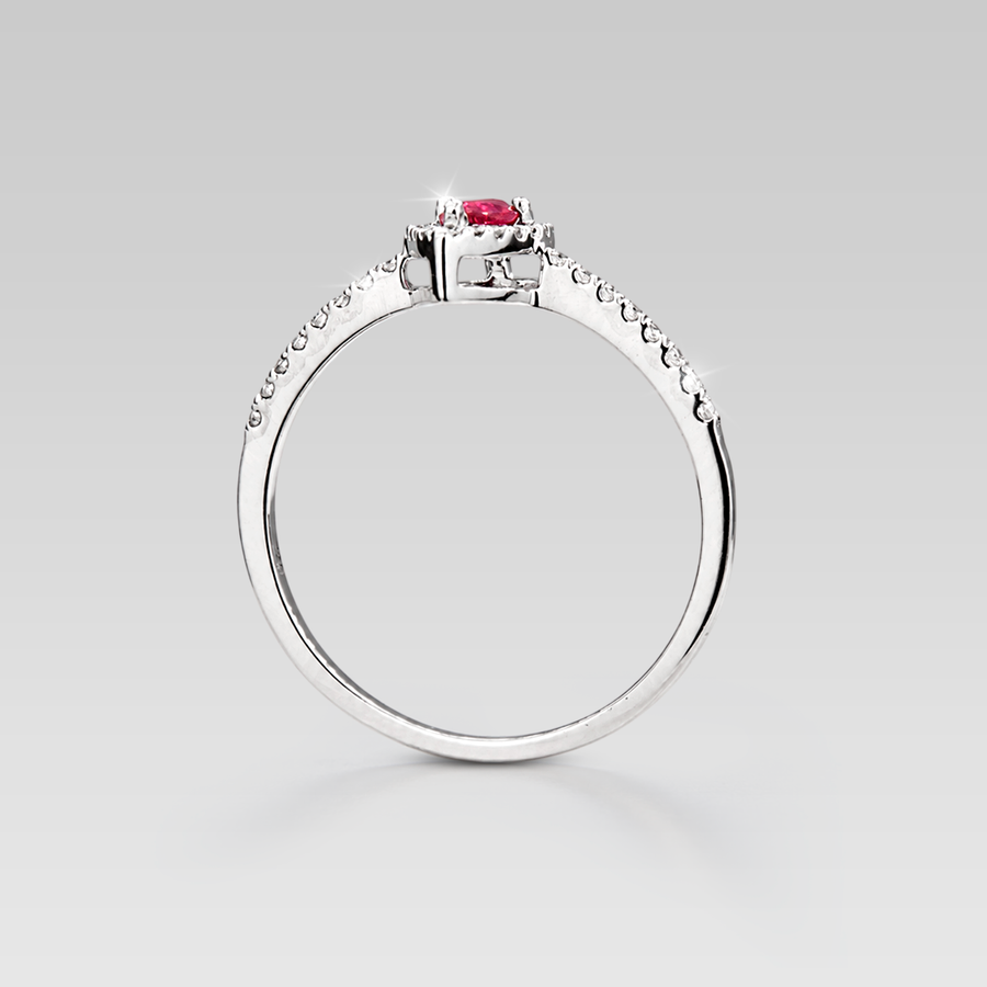 Anillo de Compromiso Heat Rubino