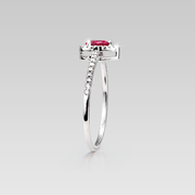 Anillo de Compromiso Heat Rubino