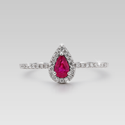 Anillo de Compromiso Heat Rubino