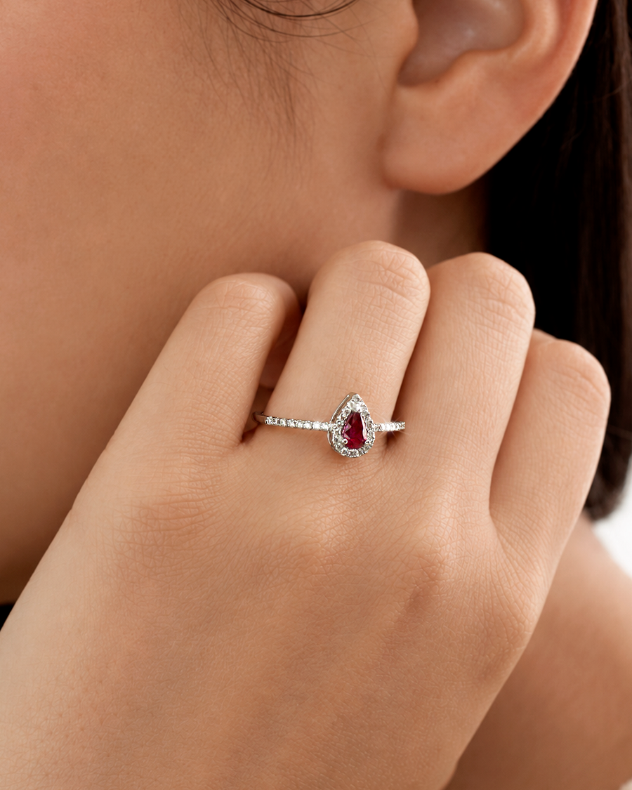 Anillo de Compromiso Heat Rubino