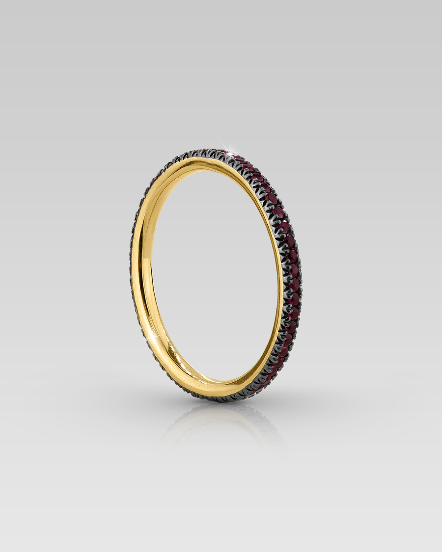 Anillo Black con Rubí