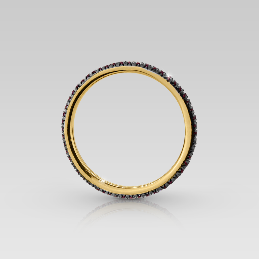 Anillo Black con Rubí
