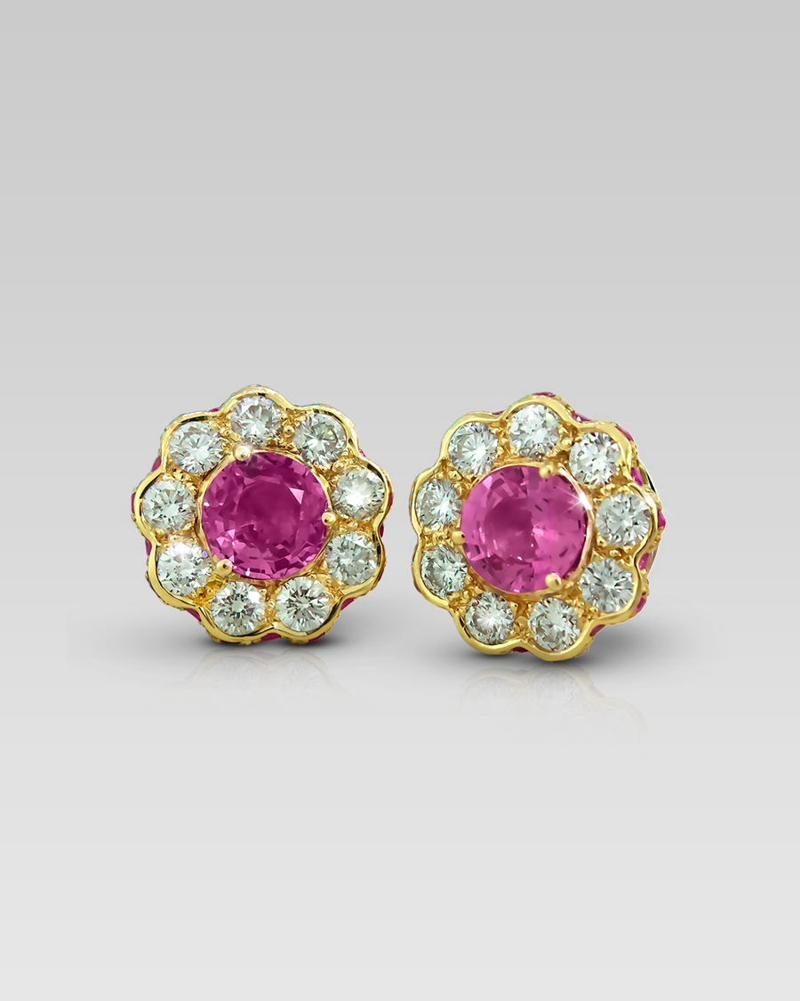 Zarcillos Fiori Rosa