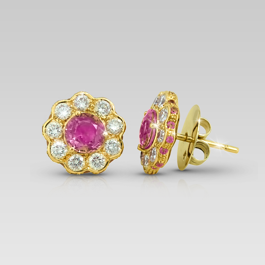 Zarcillos Fiori Rosa