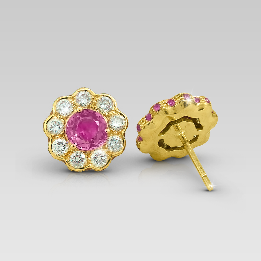 Zarcillos Fiori Rosa