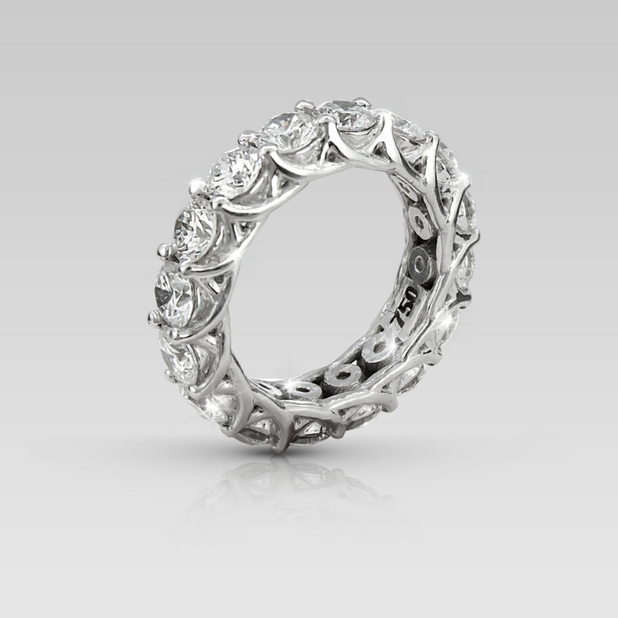 Anillo Eternity Adamant • Corte Round
