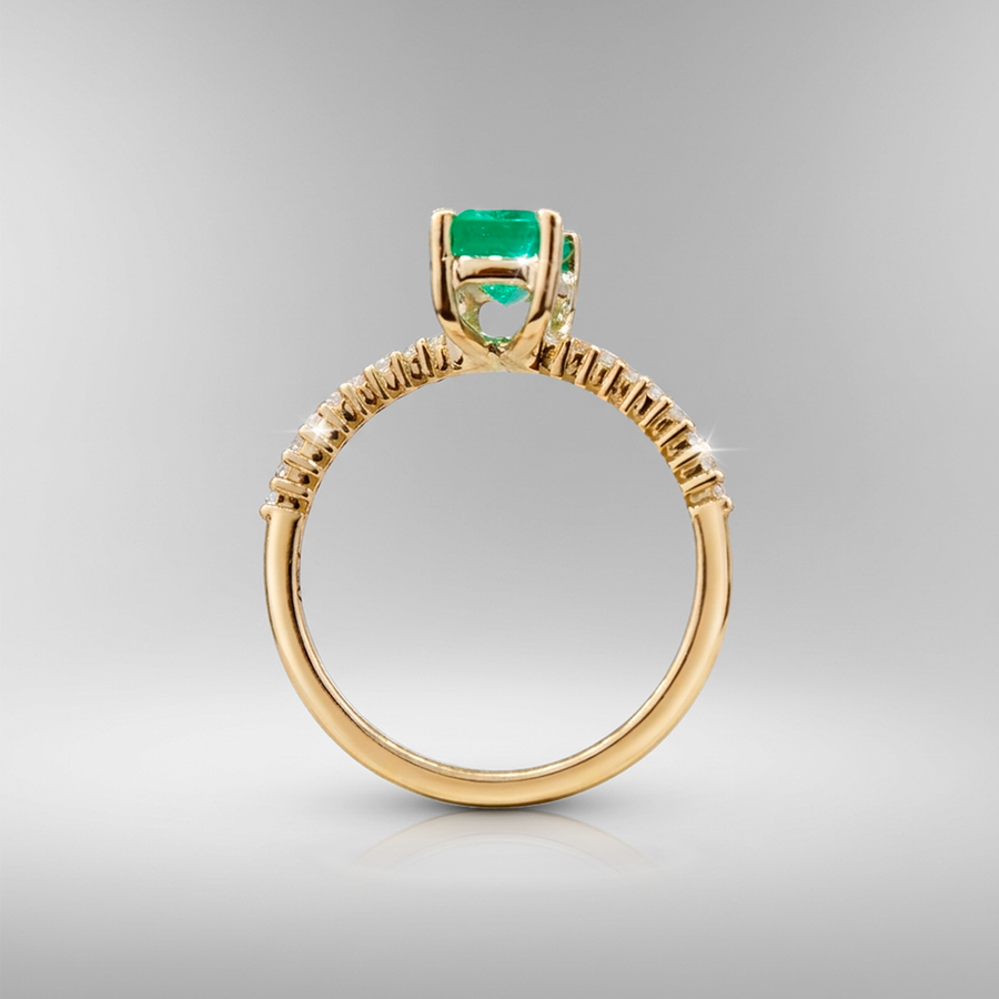 Anillo de compromiso JOK esmeralda