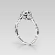 Anillo de Compromiso Oval Napolitano