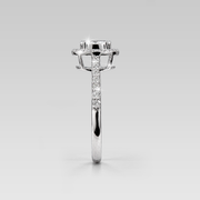 Anillo de Compromiso Oval Napolitano