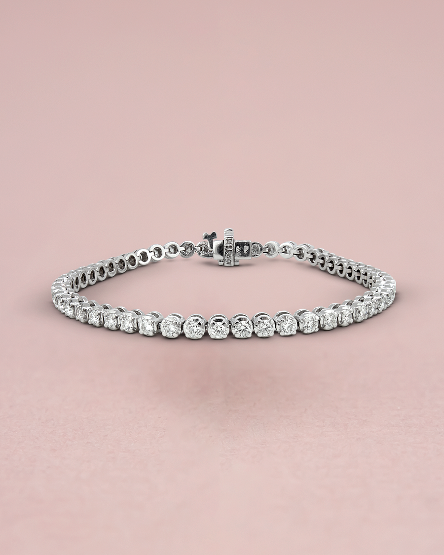 Pulsera Riviere Oro Blanco