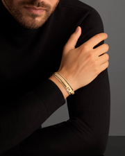 Pulsera con brillantes negros
