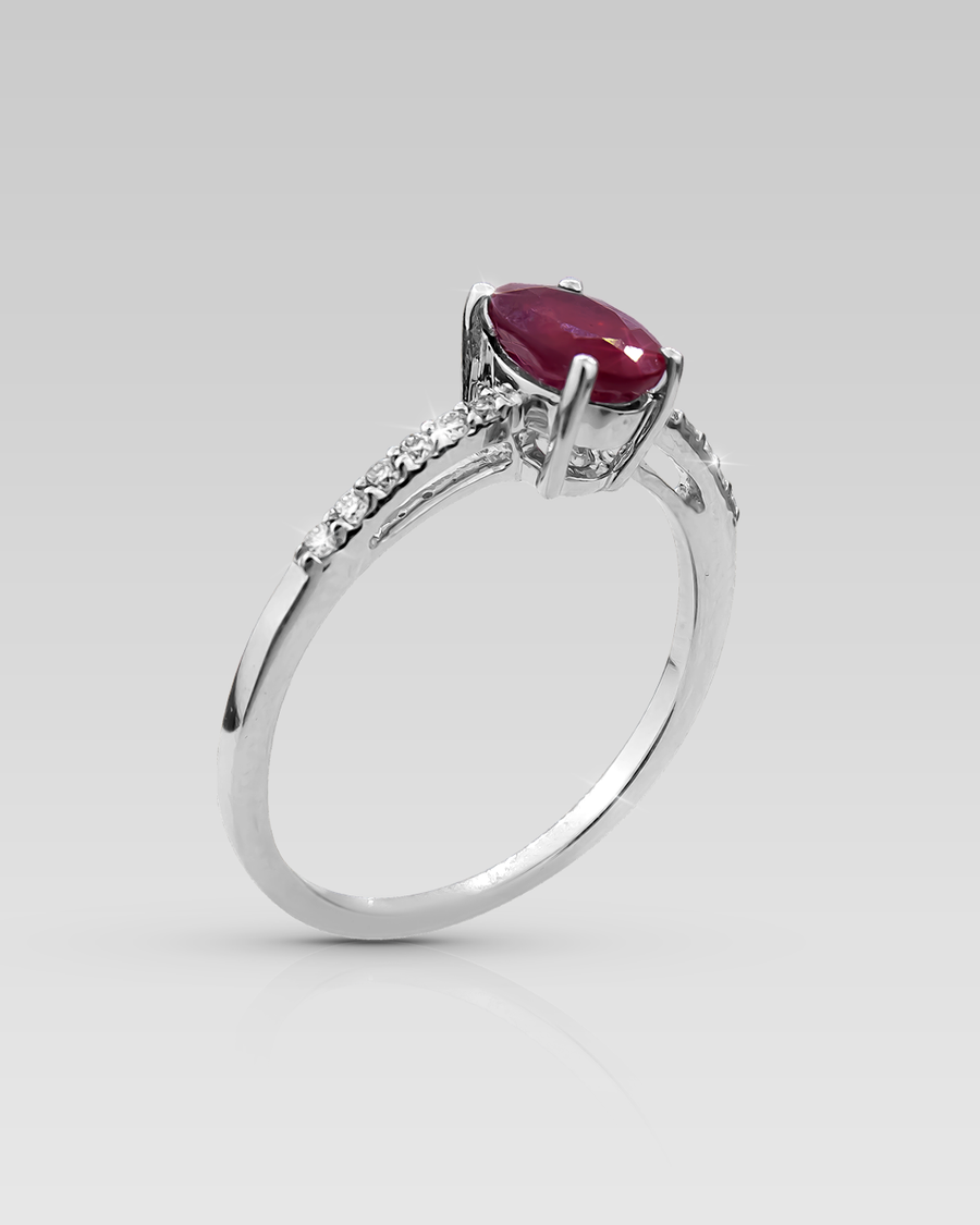 Anillo de Compromiso Rubino