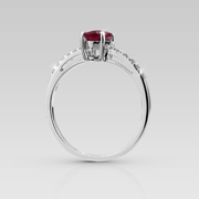 Anillo de Compromiso Rubino