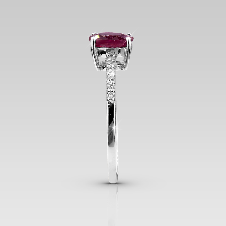 Anillo de Compromiso Rubino