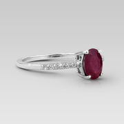 Anillo de Compromiso Rubino