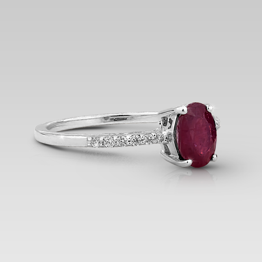 Anillo de Compromiso Rubino