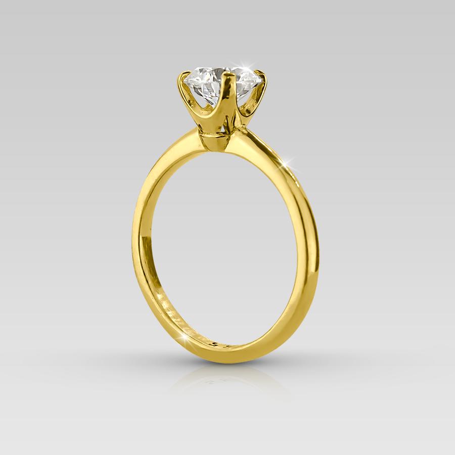 Anillo Solitario Adamant Round