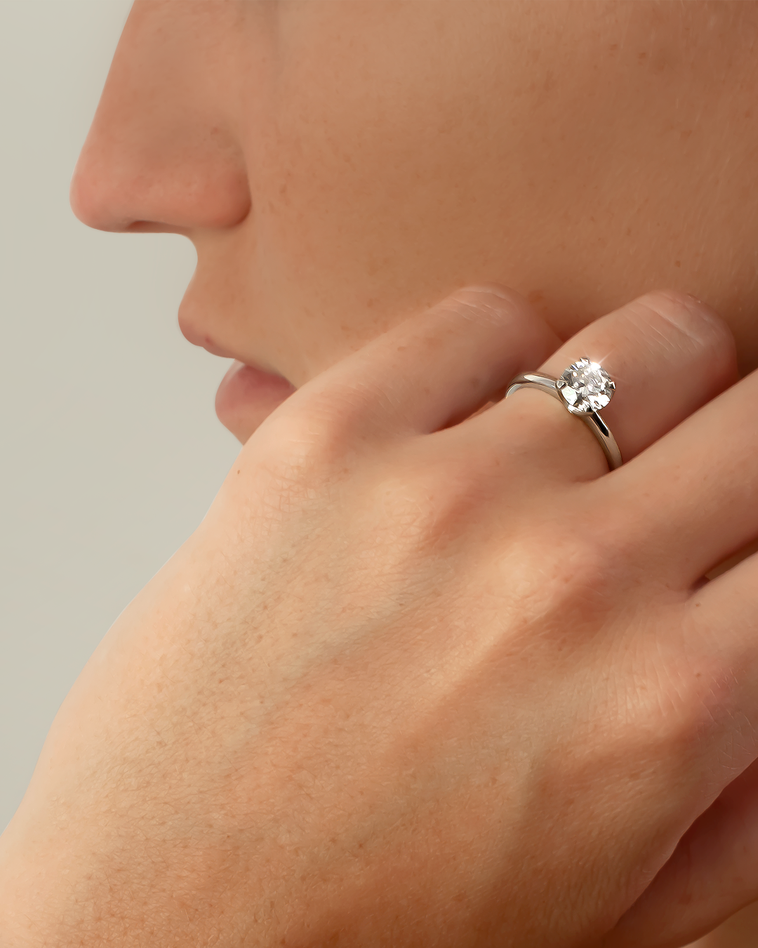 Anillo Solitario Adamant Round