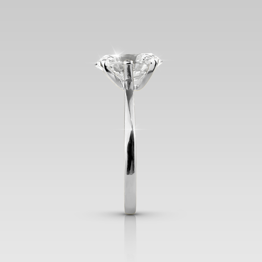 Anillo Solitario Adamant Oval 6 uñas
