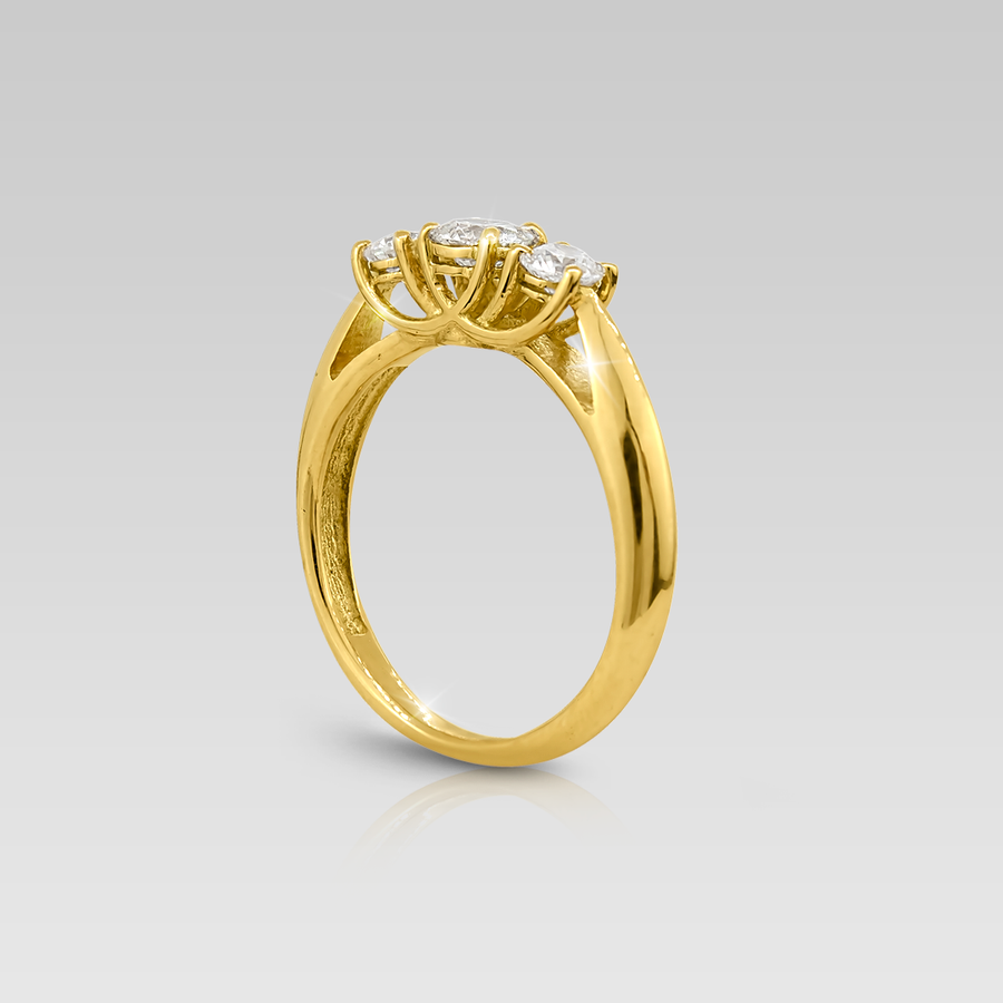 Anillo de compromiso Tridente