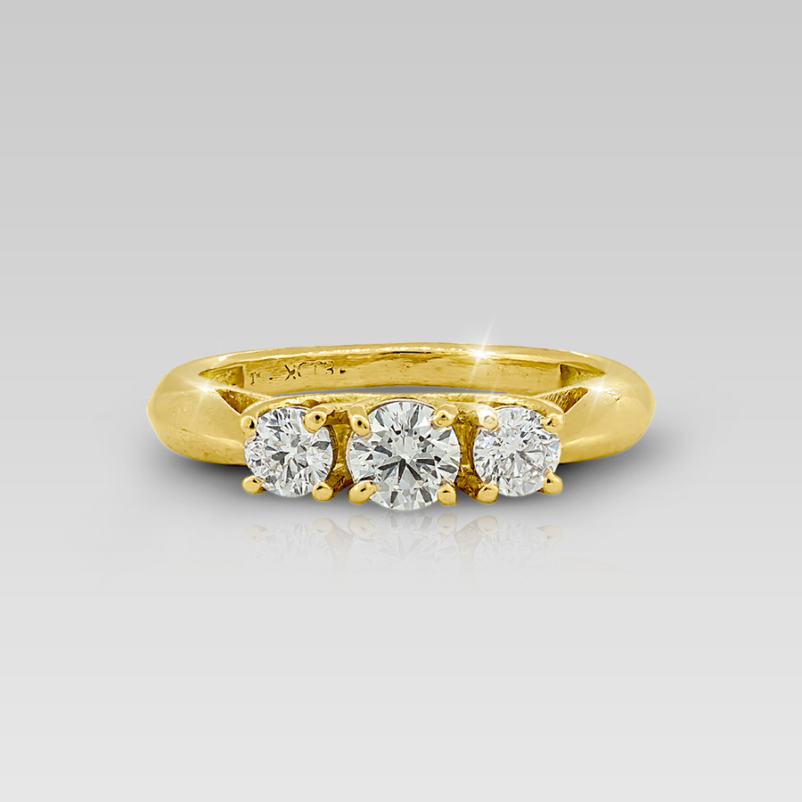 Anillo de compromiso Tridente