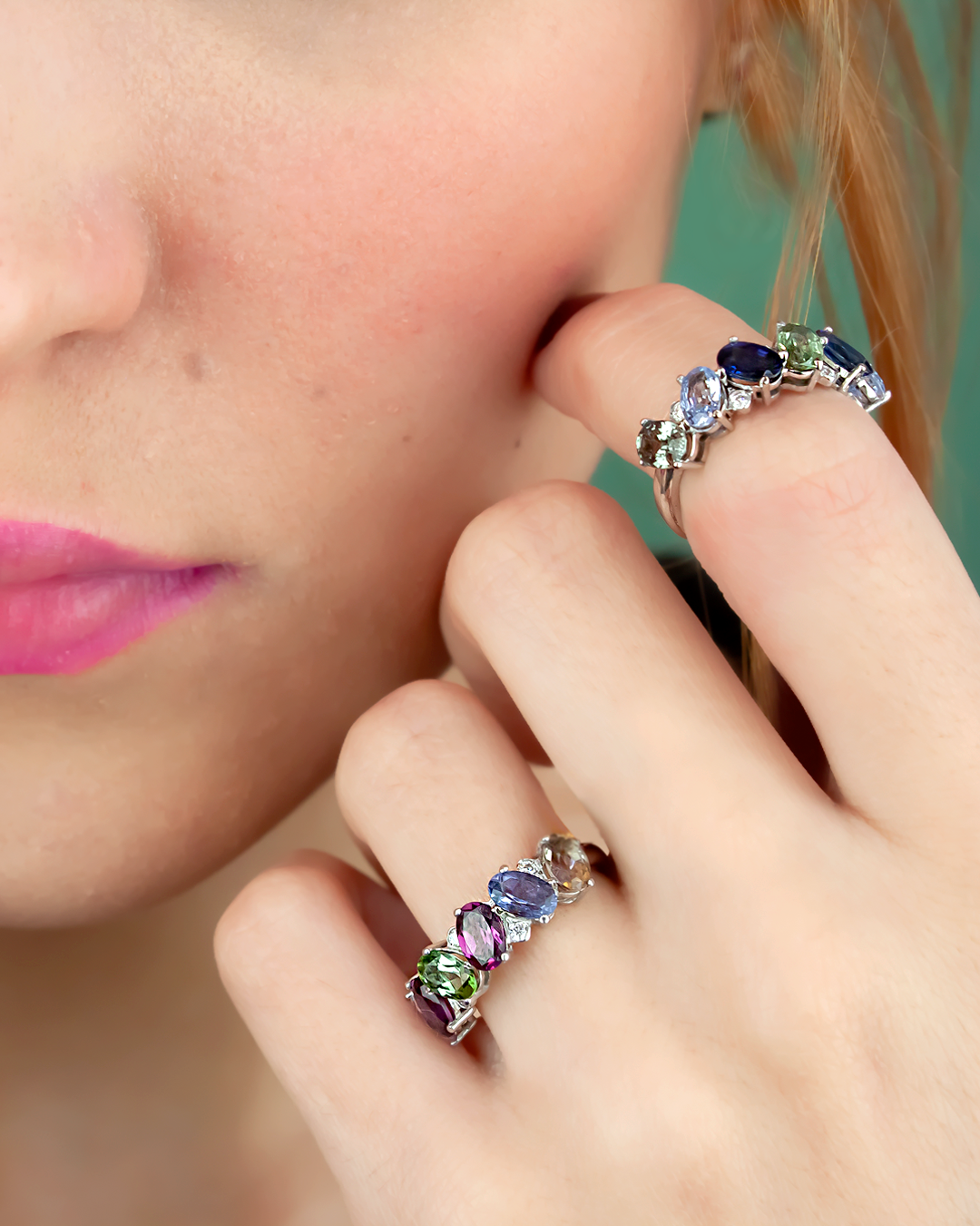 Anillo Cintillo Ovals Frios