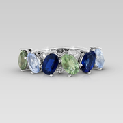 Anillo Cintillo Ovals Frios