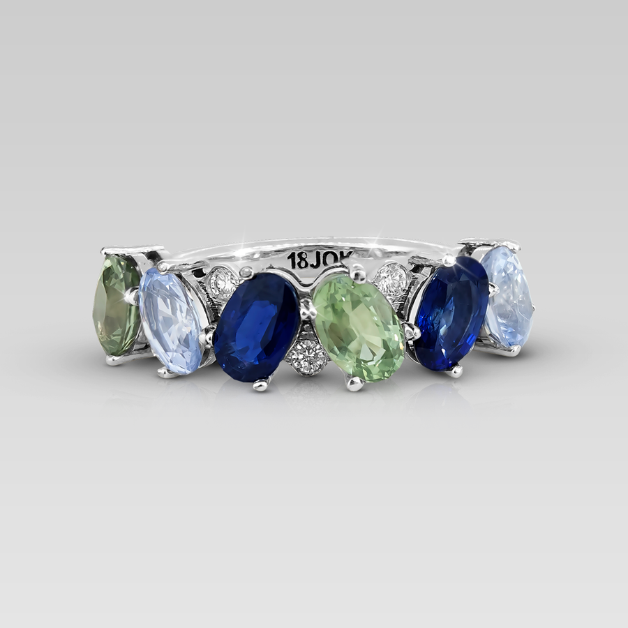 Anillo Cintillo Ovals Frios