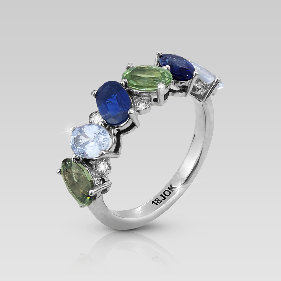 Anillo Cintillo Ovals Frios