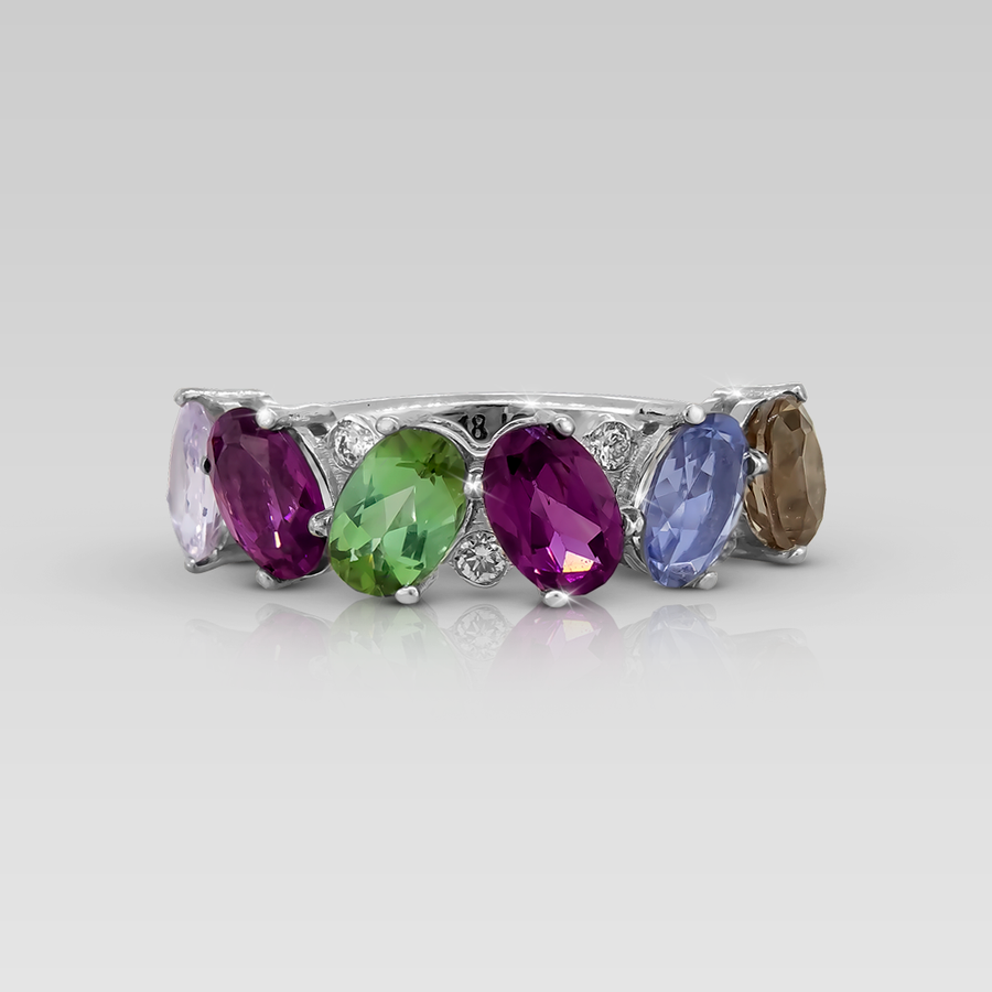 Anillo Cintillo Ovals Frios